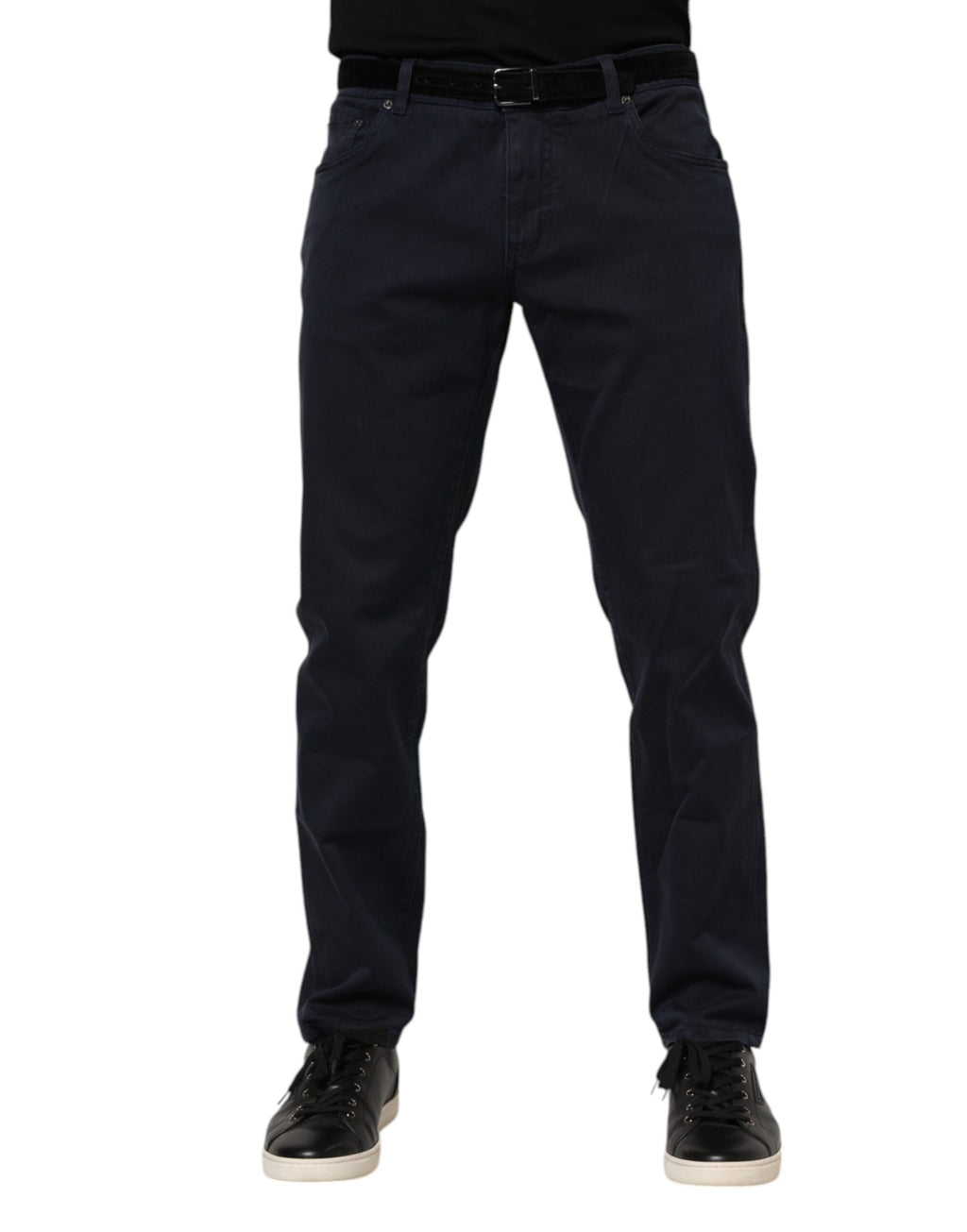 Dolce & Gabbana Blue Tapered Cotton Denim Jeans
