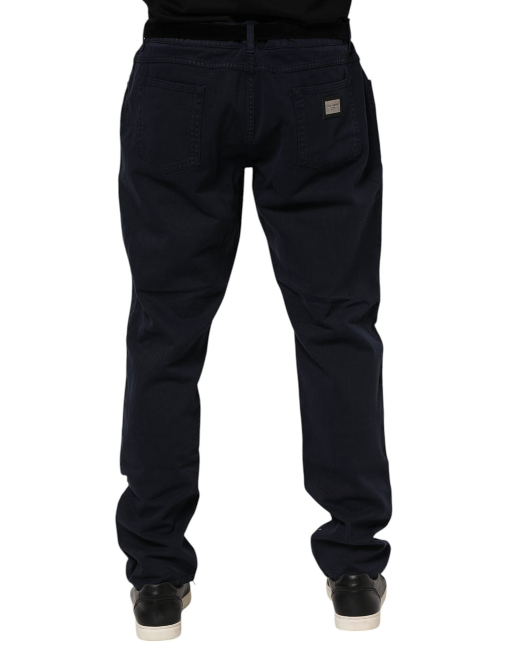 Dolce & Gabbana Black Tapered Cotton Denim Jeans