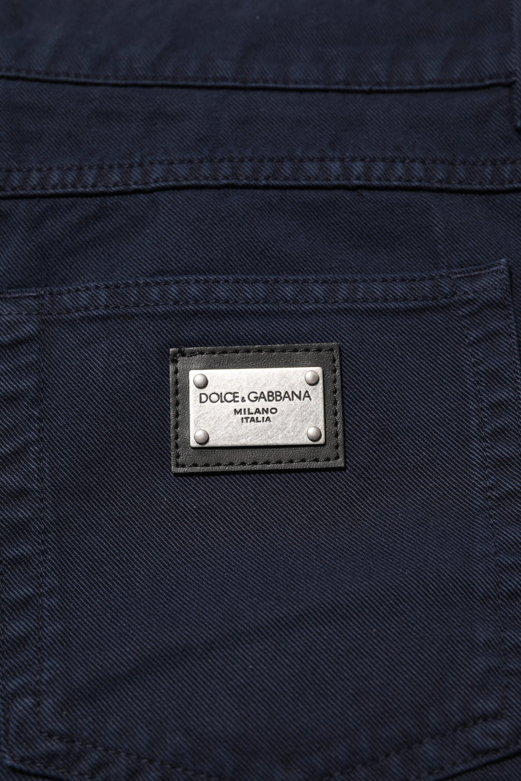 Dolce & Gabbana Black Tapered Cotton Denim Jeans