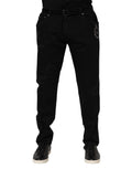 Dolce & Gabbana Schwarz Baumwolle Skinny Männer Denim Jeans