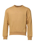 Dolce & Gabbana Mustard Yellow Cotton Jumper with DG Embossing