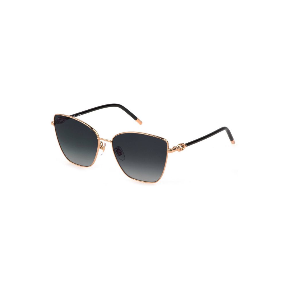 Furla Sonnenbrille mit goldenem Metallrahmen