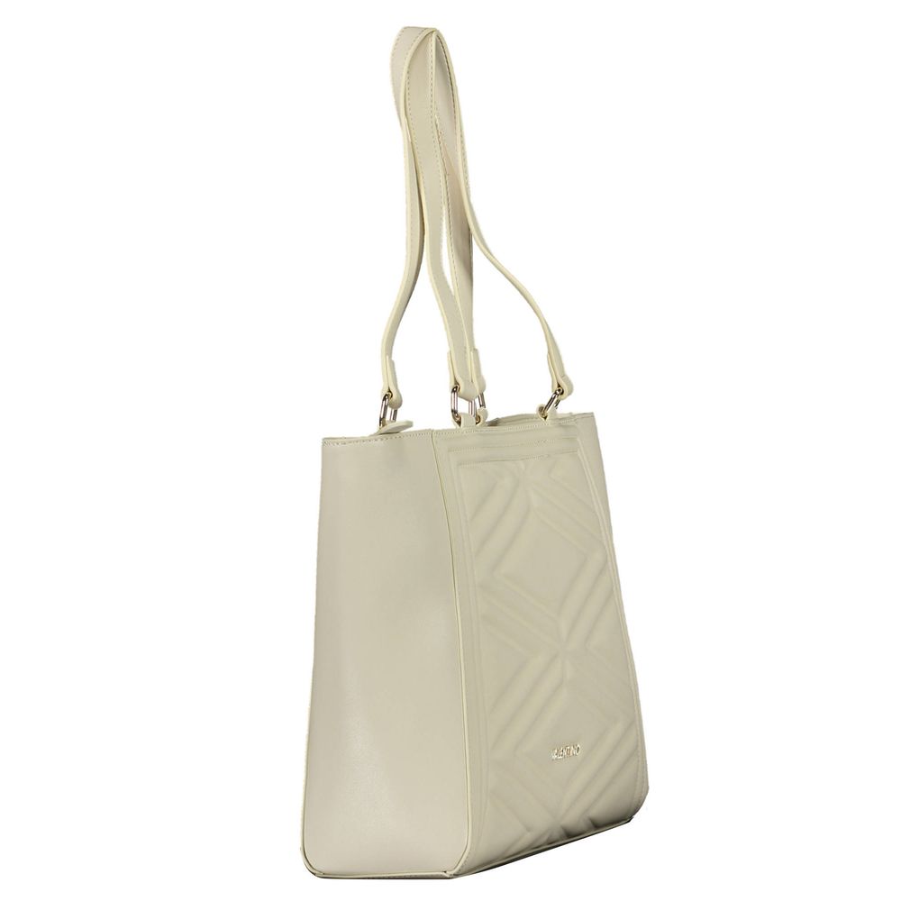 Mario Valentino Damen-Handtasche aus beigem Polyurethan