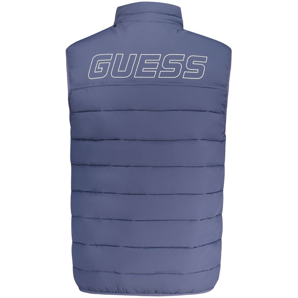 Guess Jeans Sleeveless Spandex Jacket in Blue