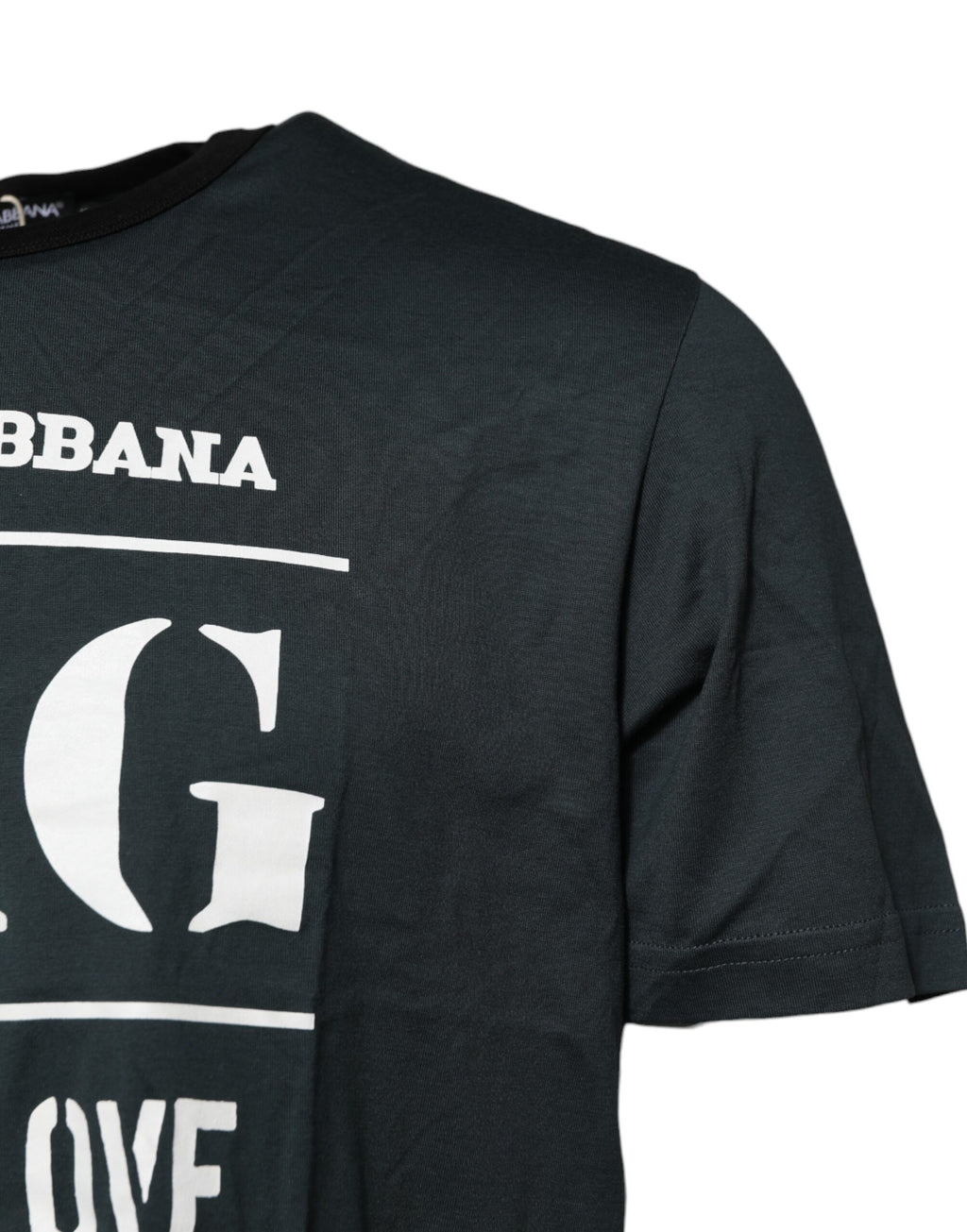 Dolce & Gabbana Black Short-Sleeved Printed Cotton T-Shirt