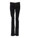 GF Ferre Dark Blue Cotton Mid-Rise Skinny Denim Jeans