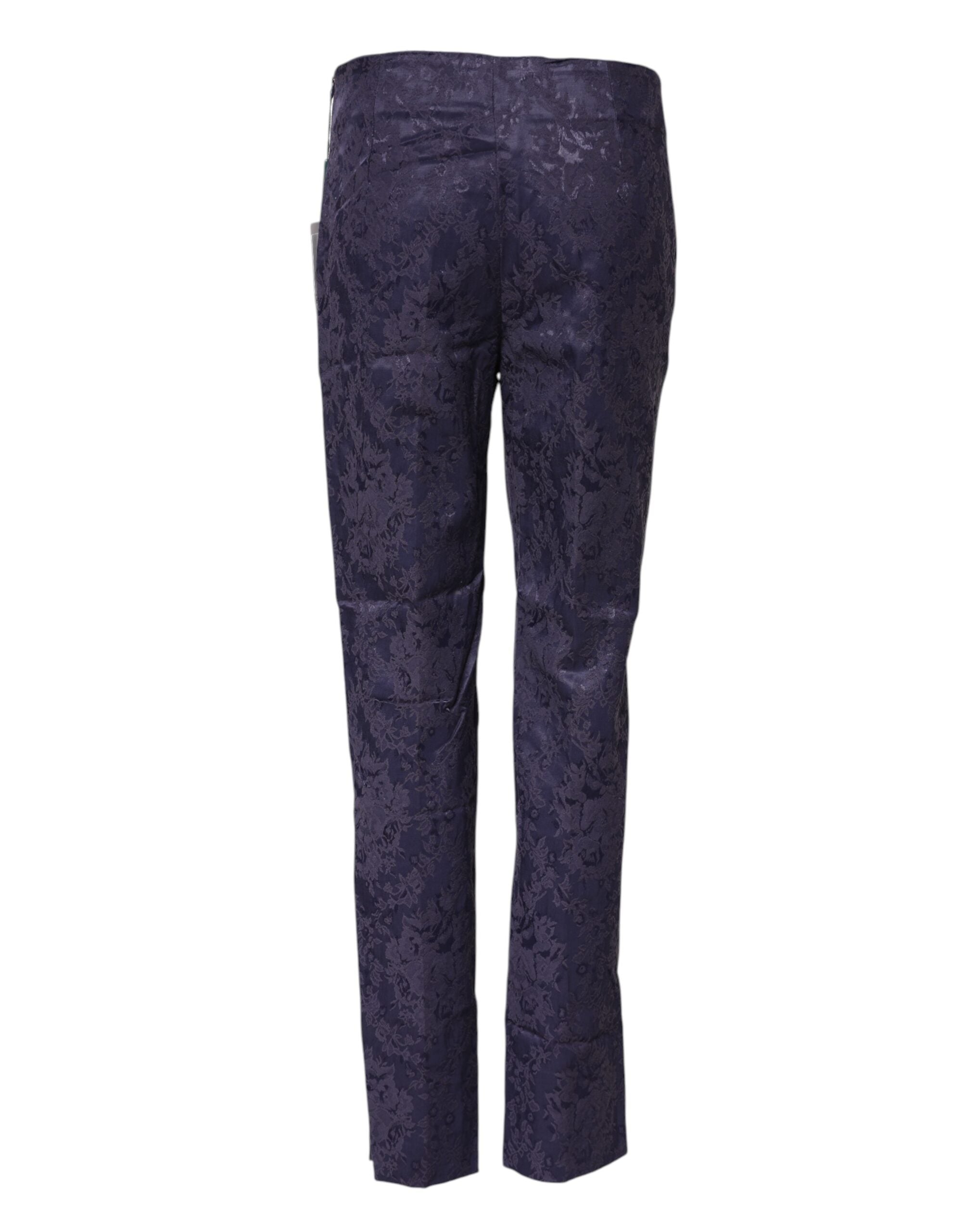 BENCIVENGA Lila High-Waisted Jacquard Trousers