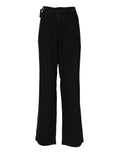 Ermanno Scervino Black High-Waist Straight Leg Trousers