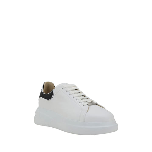Philipp Plein Weiße Low-Top-Sneaker aus Kalbsleder Bos Taurus