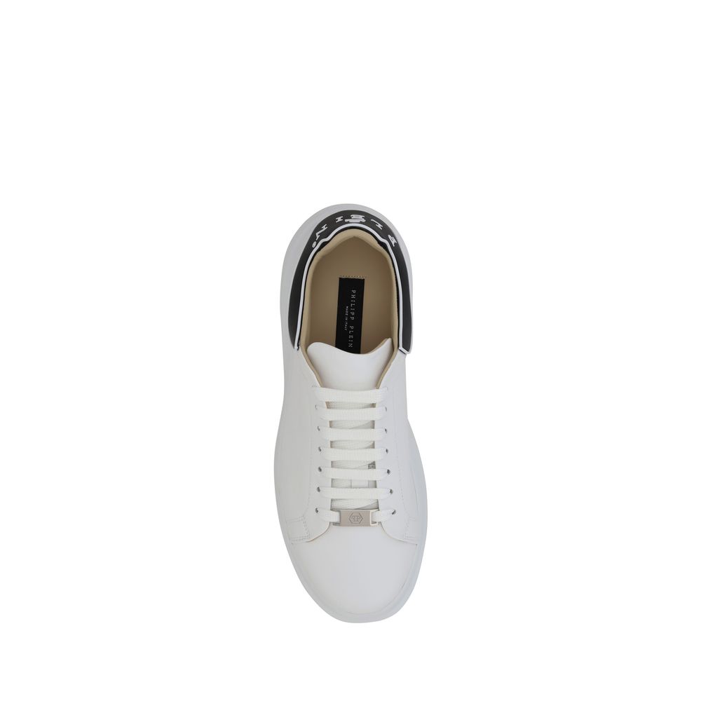 Philipp Plein Weiße Gummisohle Sneakers mit niedrigem Schaft