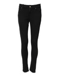 Dolce & Gabbana Black Mid-Rise Cotton Skinny Denim Jeans