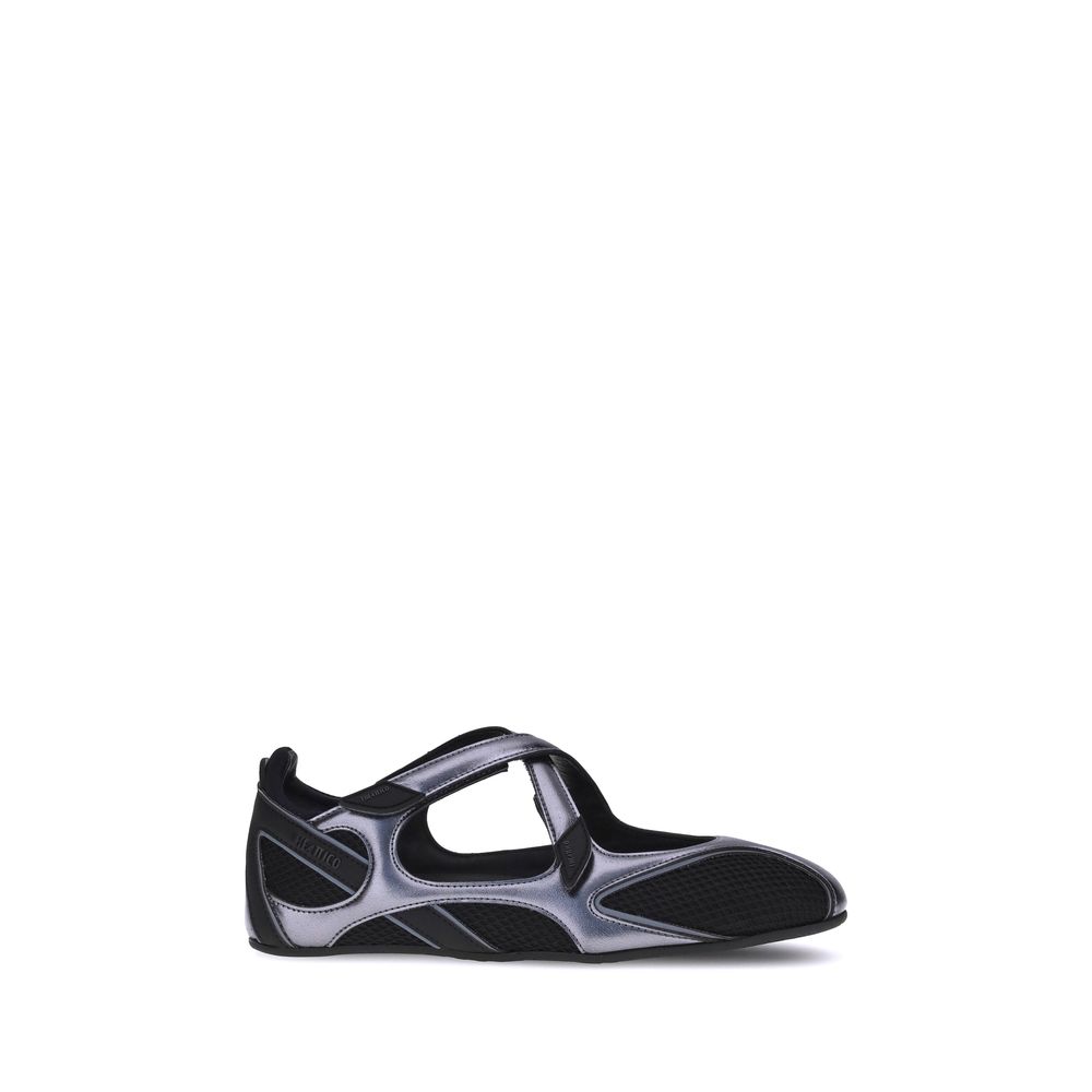 The Attico Schwarze Ballett-Flats aus Polyethylen