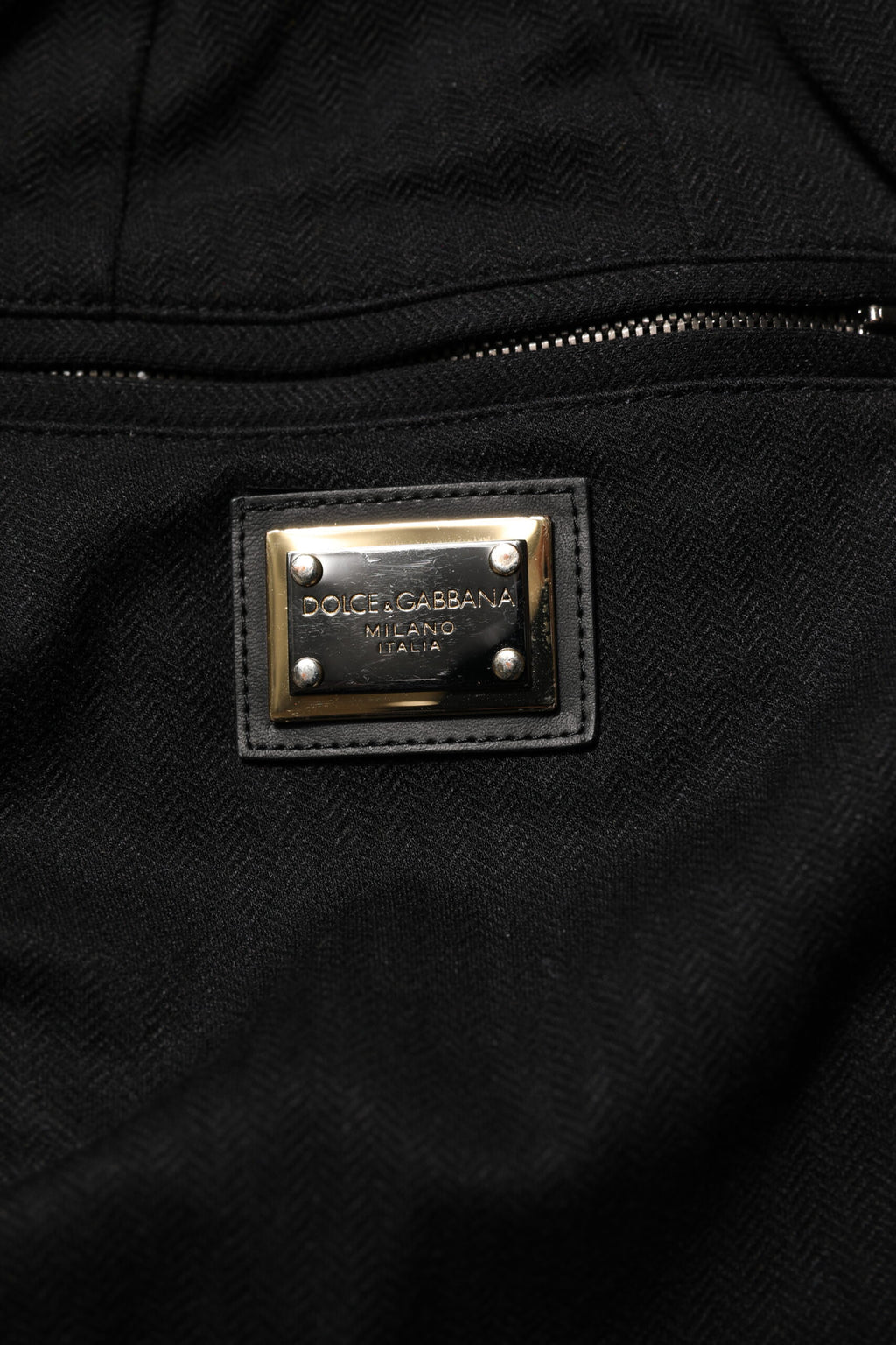 Dolce & Gabbana Black Viscose Skinny Logo Men's Jogger Pants