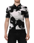 Dolce & Gabbana Multicolor Camouflage Polo Shirt with Collar