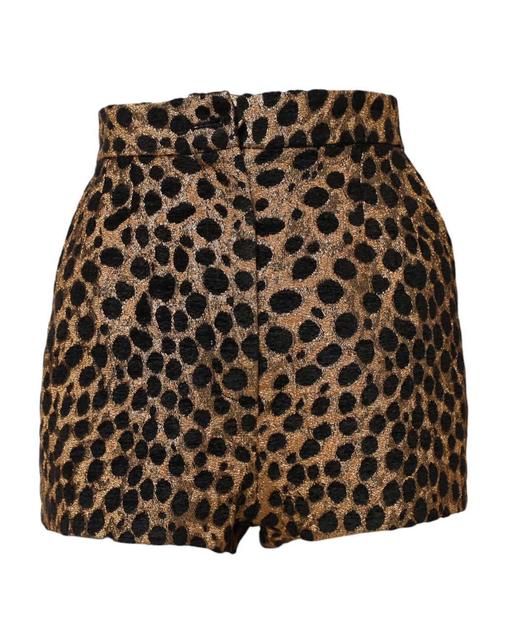 Dolce & Gabbana Brown Leopard High-Waisted Hotpants Shorts
