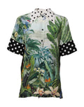 Dolce & Gabbana Multicolor Printed Silk Collared Shirt