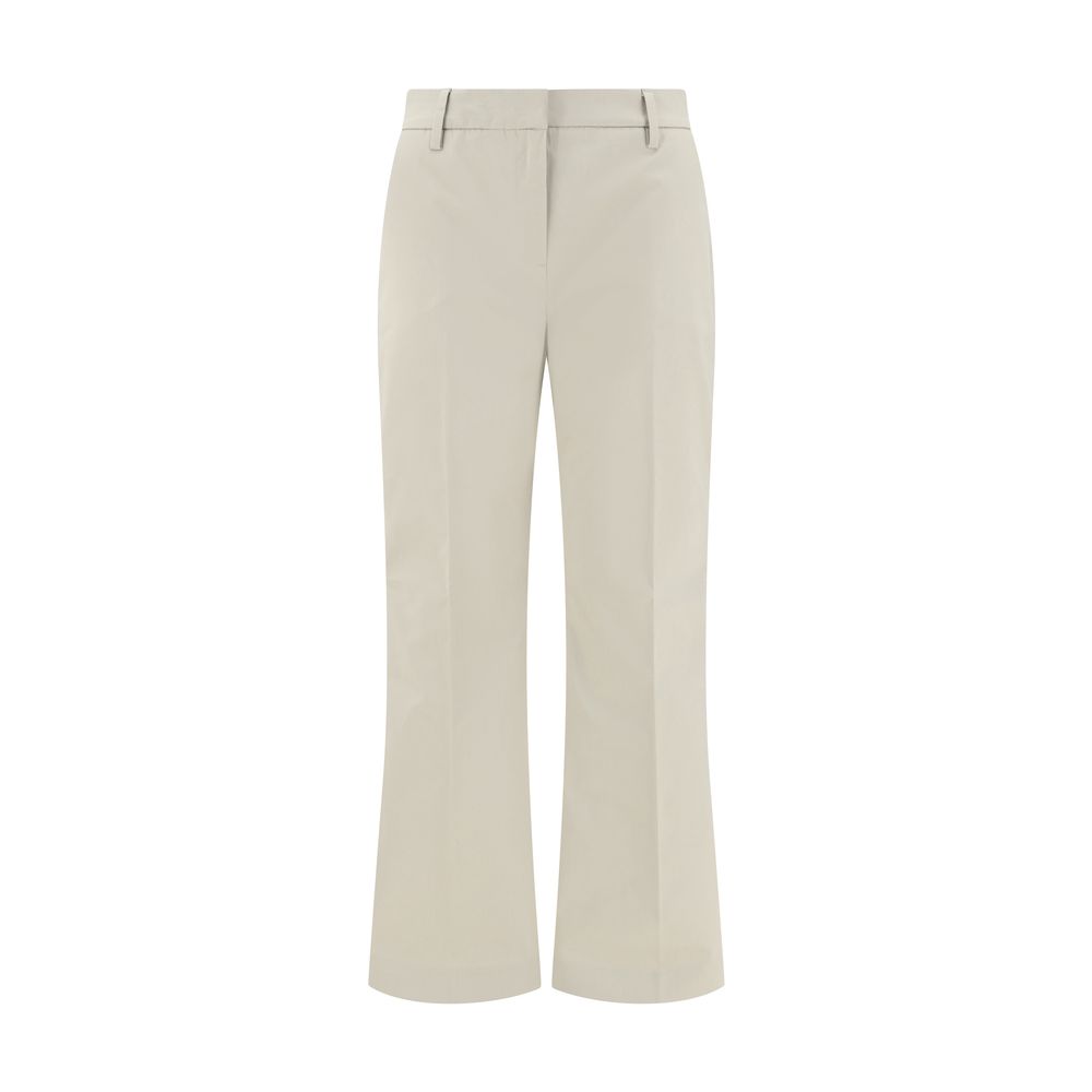 True Royal Beige-Sand Colored Cotton Trousers