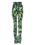Dolce & Gabbana Grüne Color Splash Denim-Jeans mit hoher Taille
