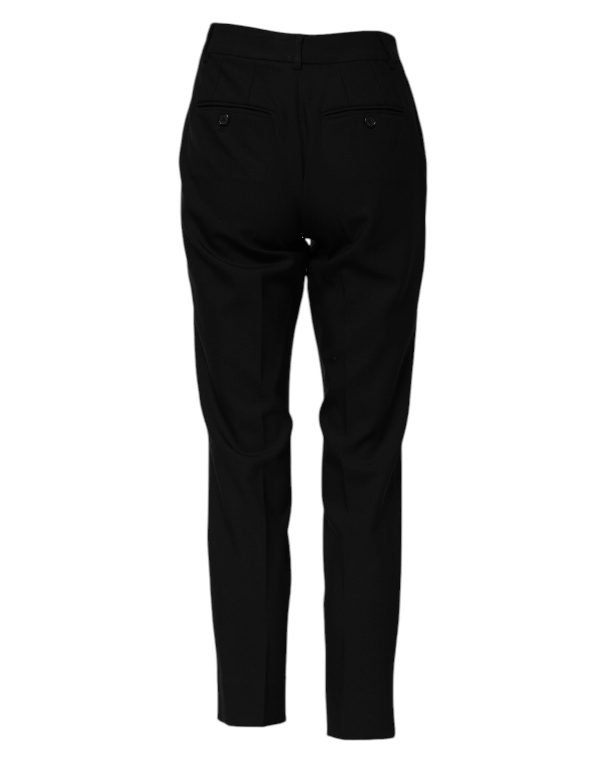 Dolce & Gabbana Black Tailored Wool Trousers