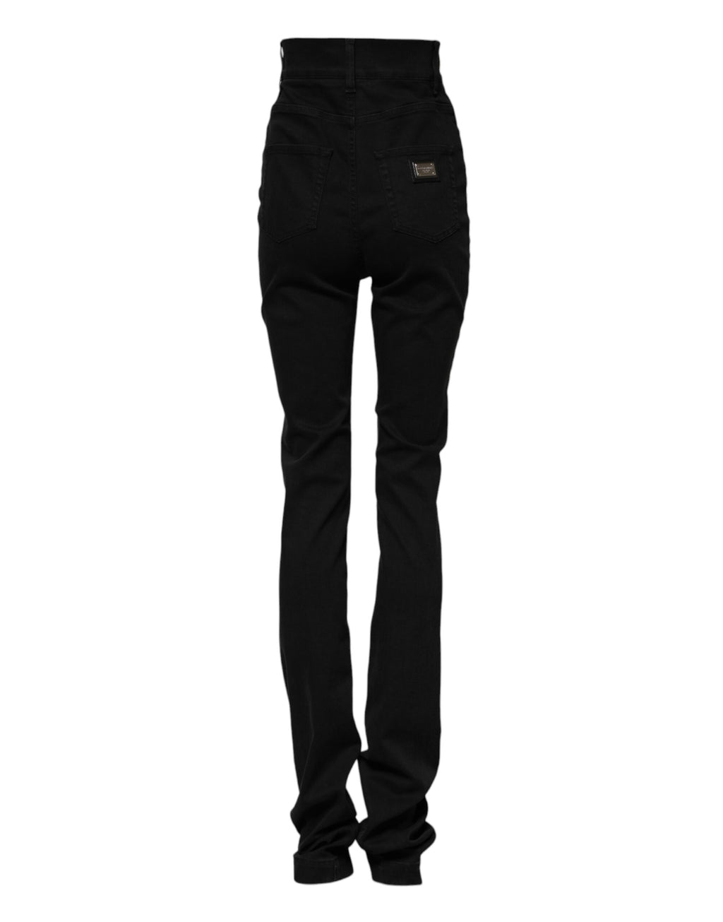 Dolce & Gabbana Black High-Waist Cotton Skinny Denim Jeans