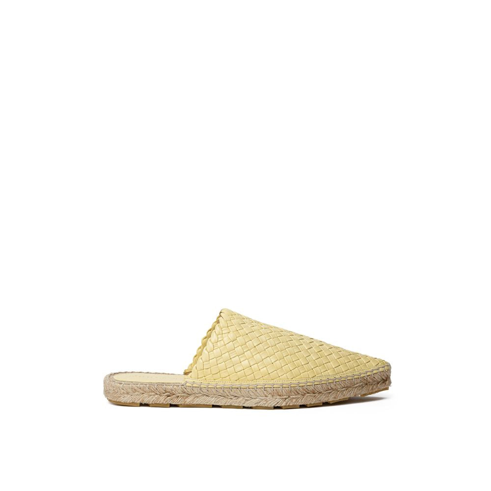 Bottega Veneta yellow leather espadrille