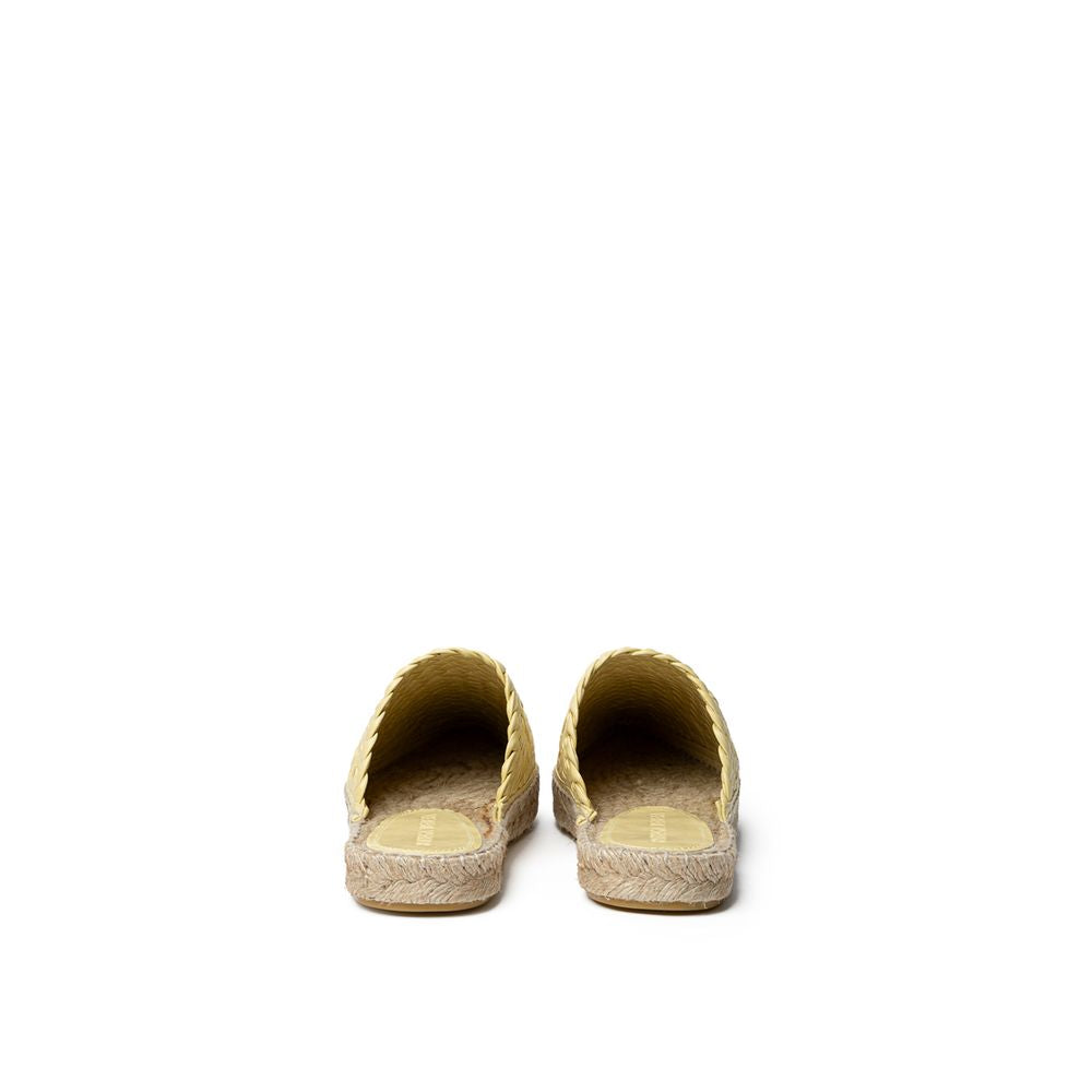 Bottega Veneta yellow leather espadrille