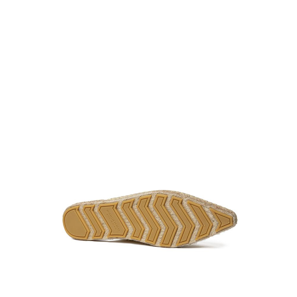 Bottega Veneta yellow leather espadrille