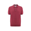 Gran Sasso Rotes Baumwoll-Poloshirt