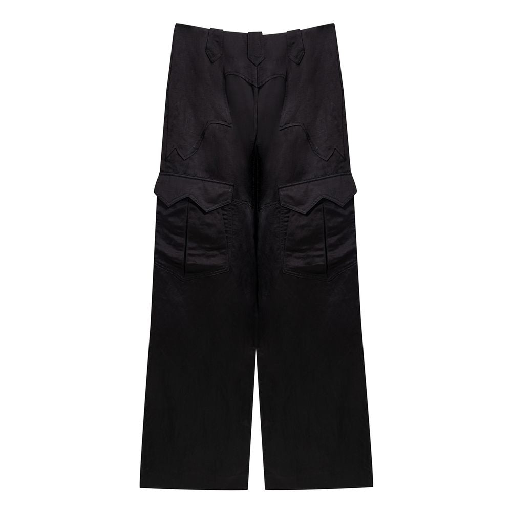 Tom Ford Black Viscose Cargo Trousers
