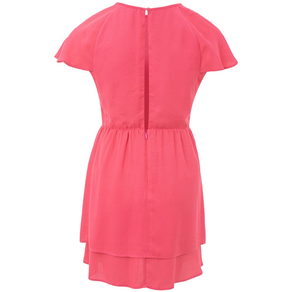 Armani Exchange Lässiges Freizeitkleid aus Viskose in Fuchsia