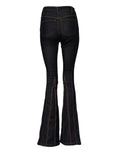 Dolce & Gabbana Black Cotton Mid-Rise Bootcut Denim Jeans
