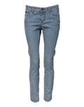 Dolce & Gabbana Blaue Baumwolle PRETTY MidWaist Skinny Denim Jeans