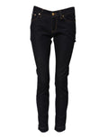 Dolce & Gabbana Blaue Baumwolle PRETTY LowWaist Skinny Denim Jeans