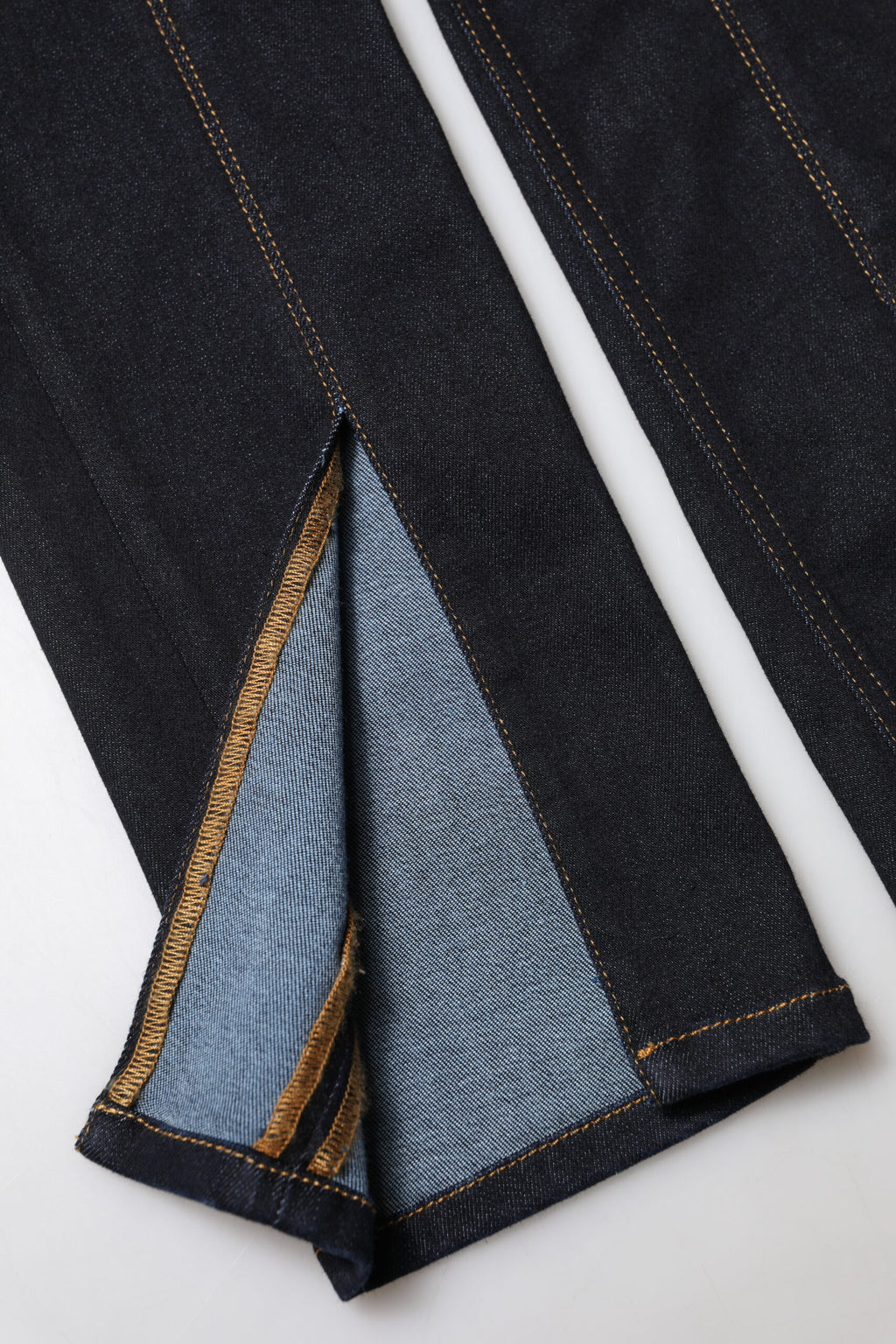 Dolce & Gabbana Blue Cotton High Waisted Skinny Denim Jeans