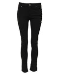 Dolce & Gabbana Black Mid-Rise Cotton Skinny Denim Jeans