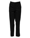 Dolce & Gabbana Black High-Waist Cotton Formal Trousers