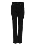 Dolce & Gabbana Black Cotton Flared Boyfriend Denim Jeans