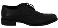 Dolce & Gabbana Blaue Leder Wingtip Oxford Dress Schuhe