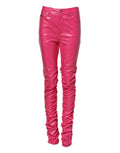 Dolce & Gabbana Pink Cotton High-Waist Skinny Jeans