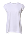 Dolce & Gabbana White Sleeveless Cotton Tank T-Shirt for Women