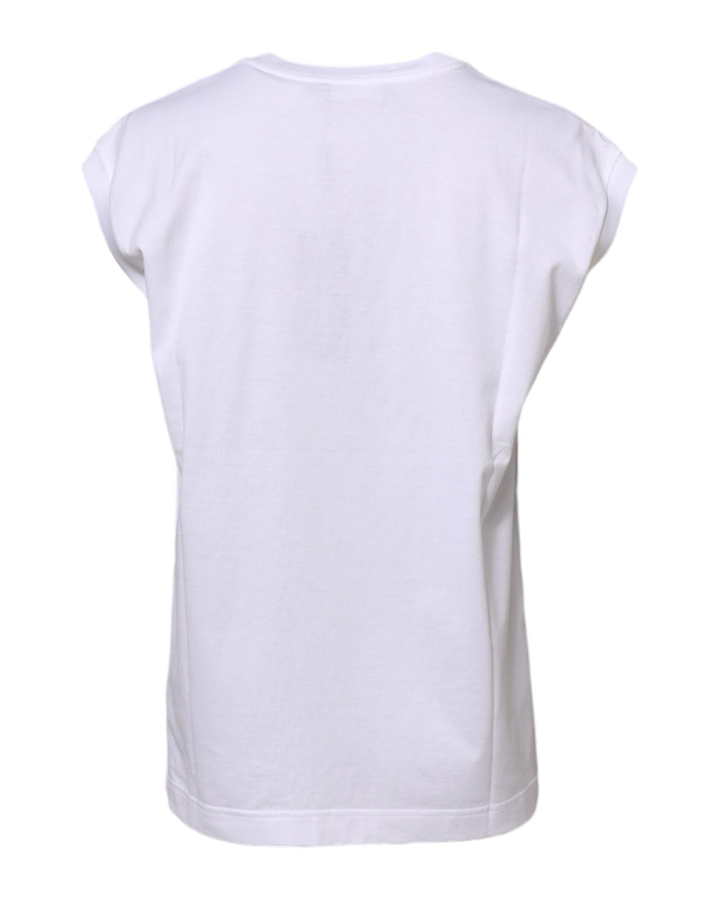 Dolce & Gabbana White Sleeveless Cotton Tank T-Shirt for Women