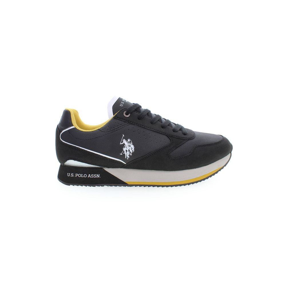 U.S. POLO ASSN. Schwarzer Herren-Sneaker aus Polyester