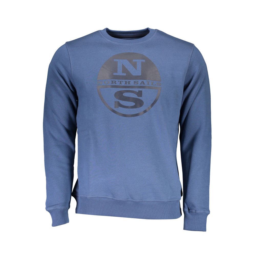 North Sails Blu Baumwoll-Sweatshirt für Herren