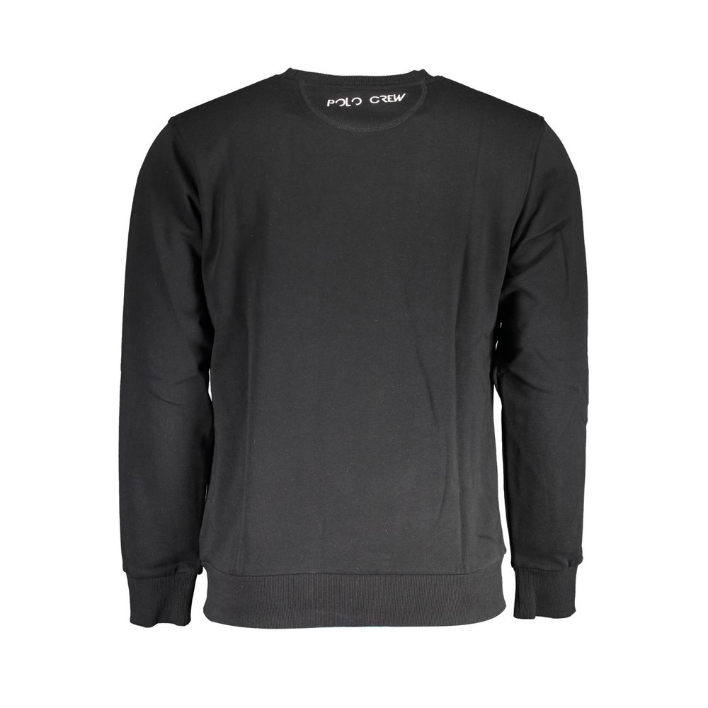 La Martina Men's Black Cotton Sweater