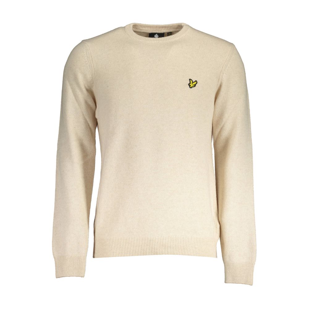 Lyle & Scott Beige Wool Jumper