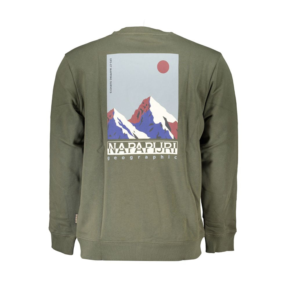 Napapijri Grünes Baumwoll-Sweatshirt