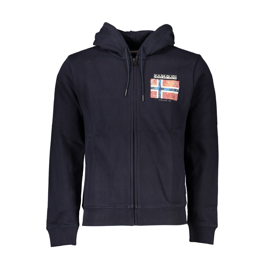 Napapijri Blaues Baumwoll-Sweatshirt für Männer