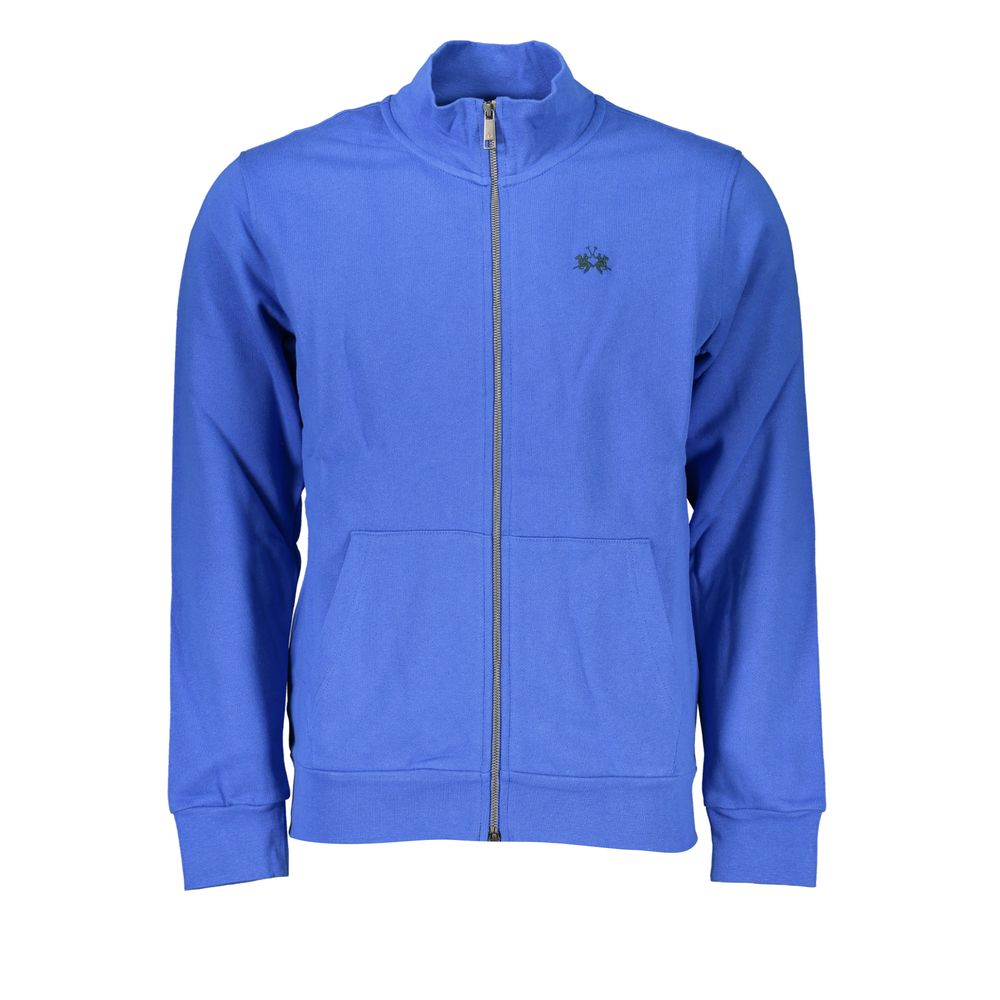La Martina Blauer Baumwollpullover für Männer