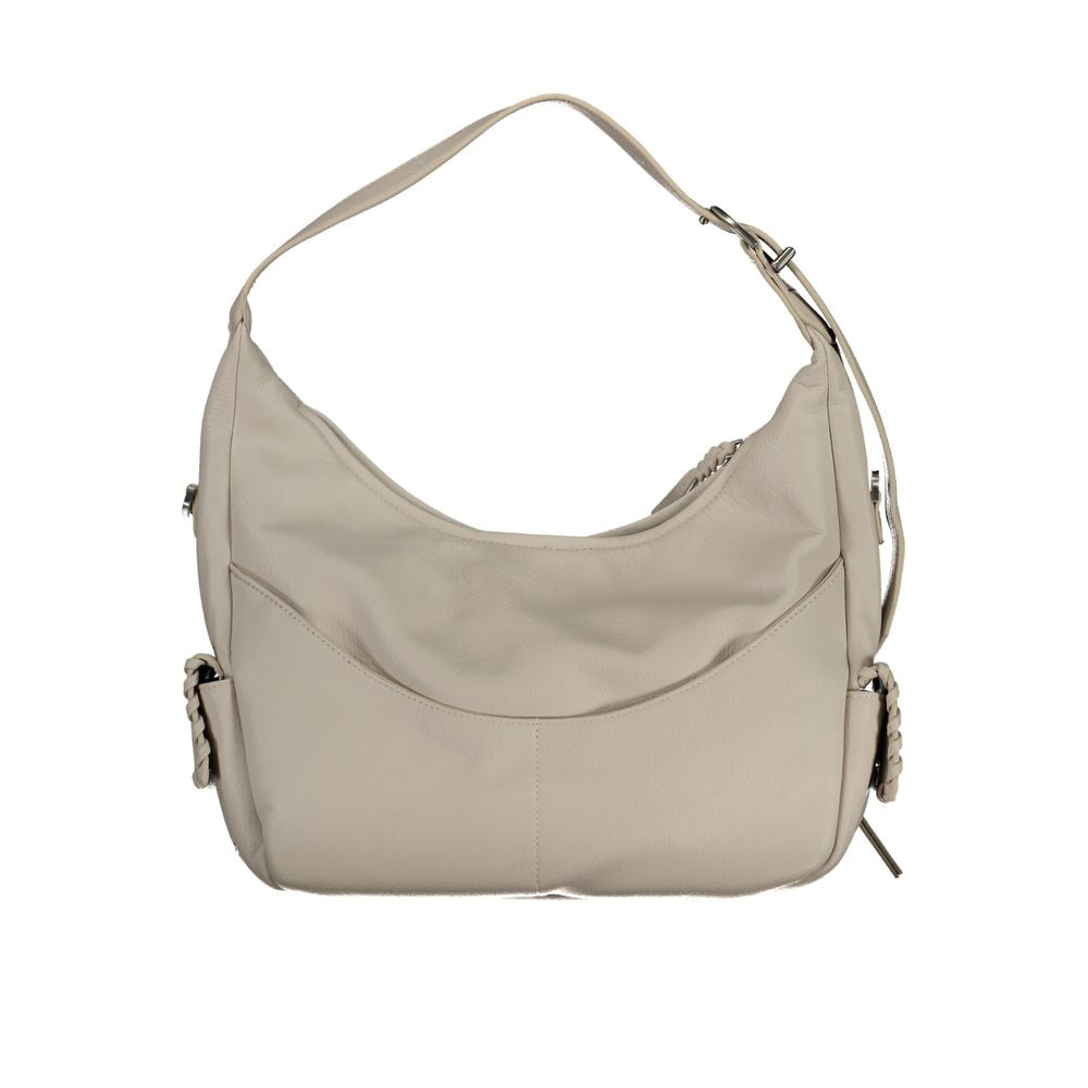 Desigual Weiße Damen-Handtasche aus Polyurethan