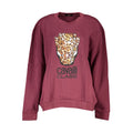 Cavalli Class Lilac Cotton Sweatshirt